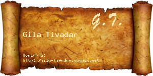 Gila Tivadar névjegykártya